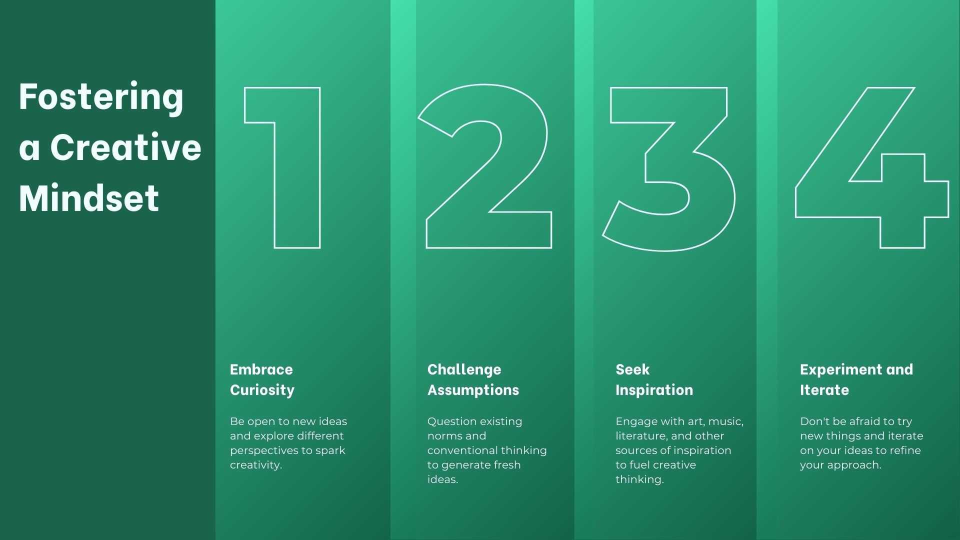 fostering creative mindset